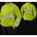 ANSI 107-2010 Class 3 Long Sleeve Neon Green Safety Shirt